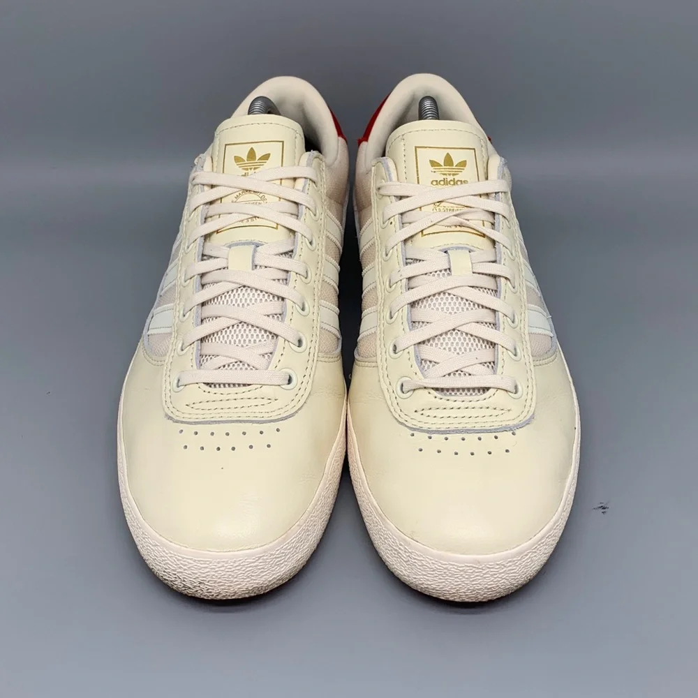 Adidas‎ Puig Indoor White Red Soccer Shoes GW3150 Men’s Sz 10.5